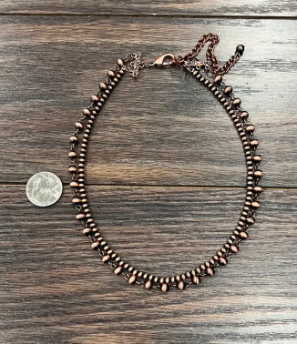 Irina Copper Navajo Pearl Necklace