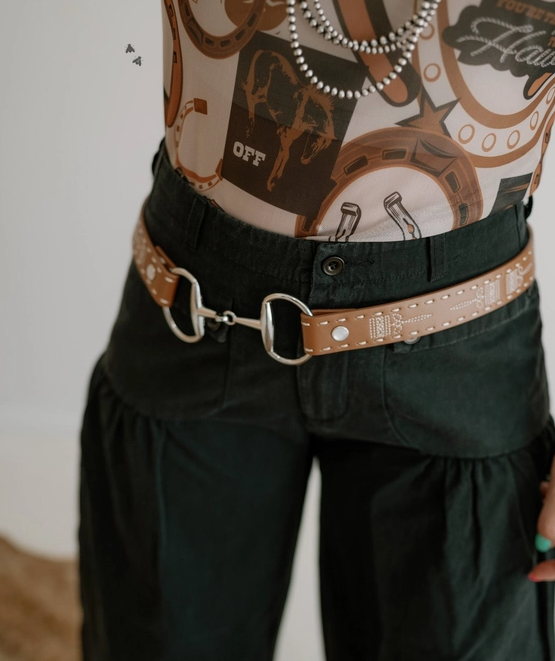 Tinsley Bit & Boot Stitch Belt [Brown]