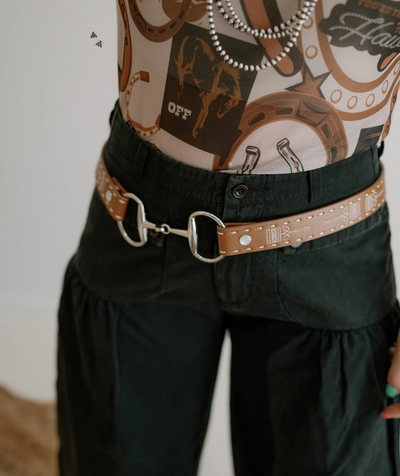 Tinsley Bit & Boot Stitch Belt [Brown]