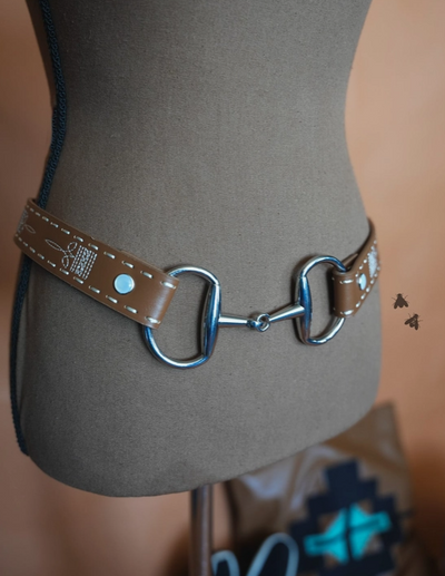 Tinsley Bit & Boot Stitch Belt [Brown]