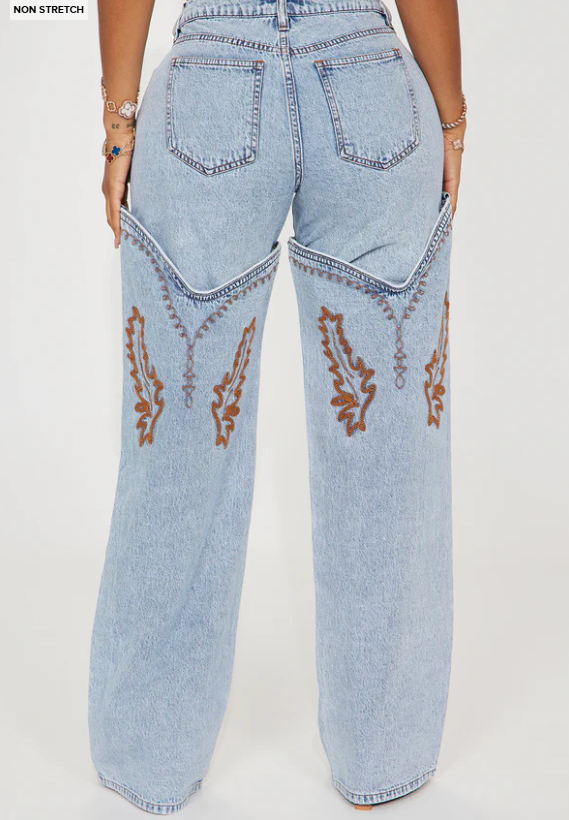 Let's Ride Western Boot Convertible Straight Leg Jeans ✙Consignment / Final Sale✙ CS001