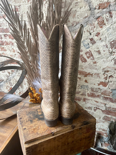 The Miss Macie Eden Boots can be styled so many ways, this image shows the height of the boots demonstrating their versatile appeal.