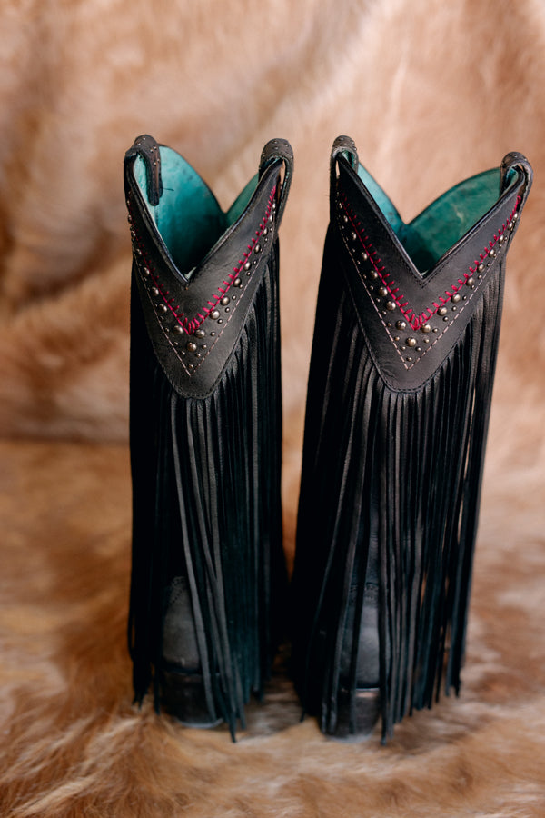 Size 8 Corral Fringe Boots ✜FINAL SALE✜ CS