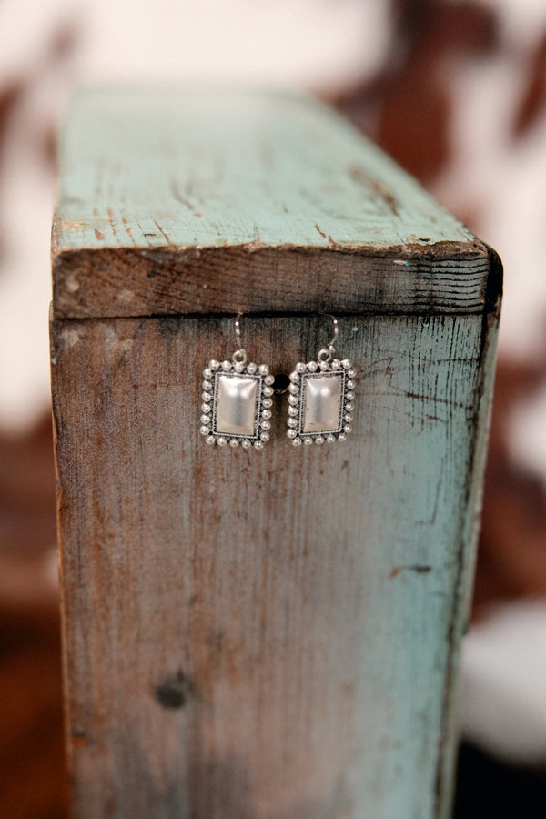 Snap On Boho Silver Earrings