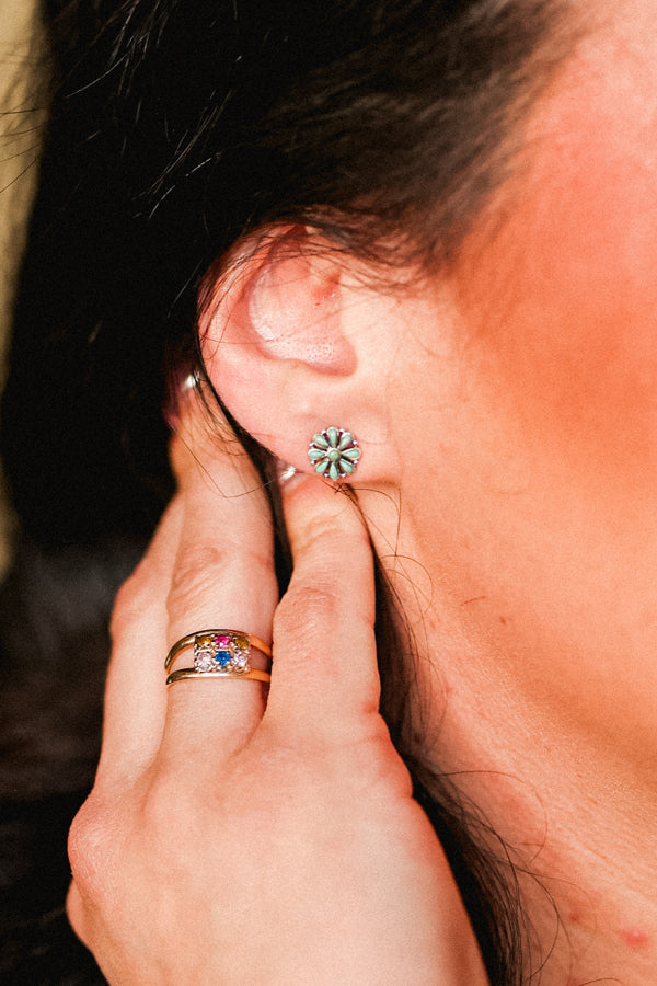 Snowy River Authentic Turquoise Cluster Earrings ✙TO BE RELEASED 2/13✙