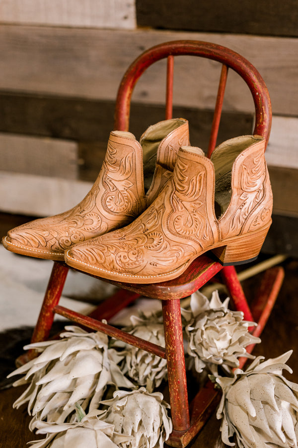 Stetson Avinia Tooled Leather Booties