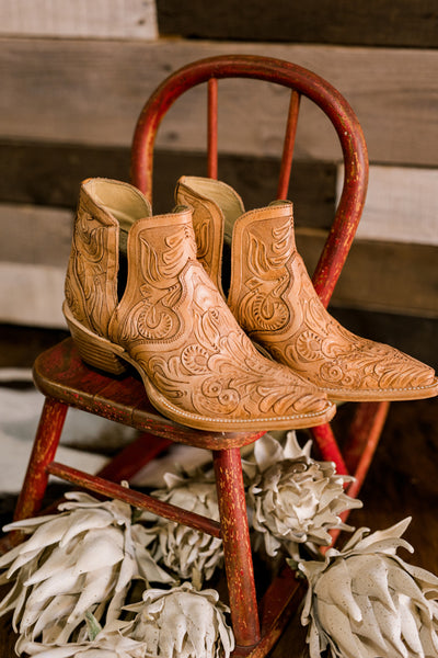 Stetson Avinia Tooled Leather Booties