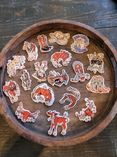 Candycane Calf Sticker