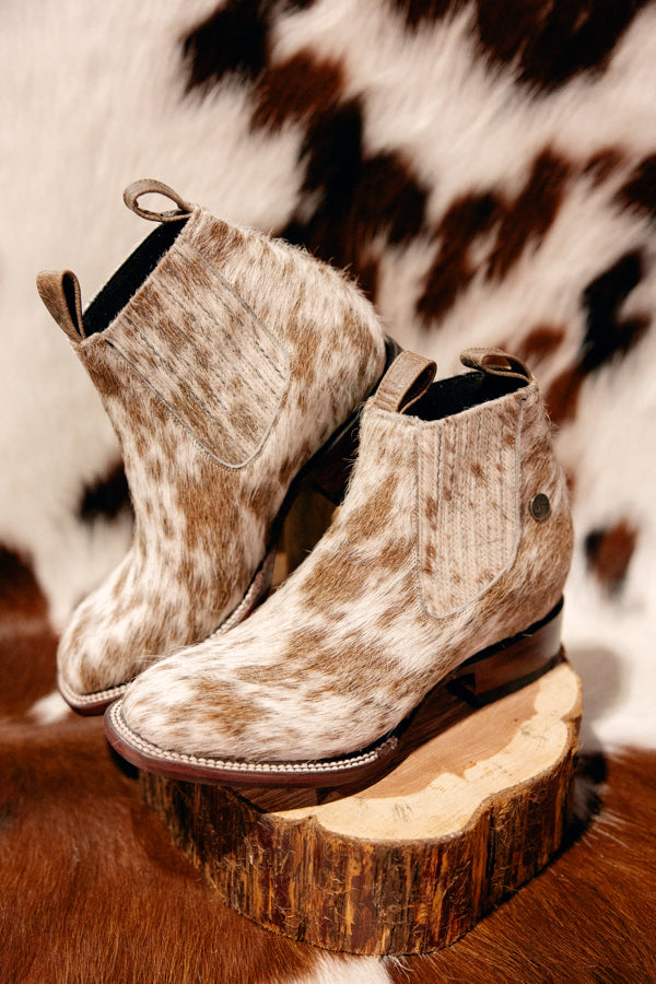 Stiefeld Lowen Hair-On-Hide Ankle Booties ✙ON SALE NOW: 50% OFF✙