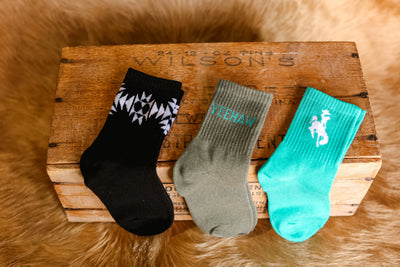 Swiffer Set of 3 Western Socks [Turquoise]