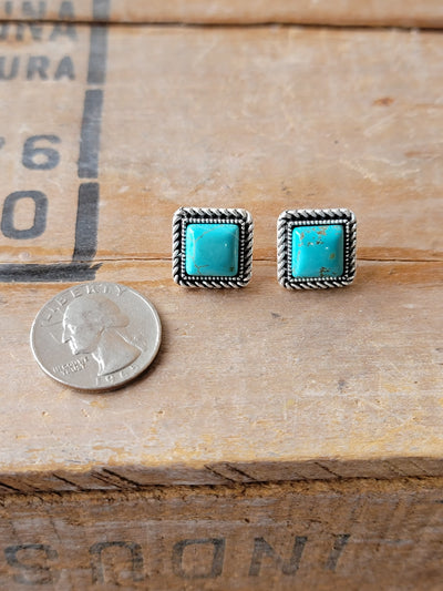 Tatiana Turquoise Stud Earrings