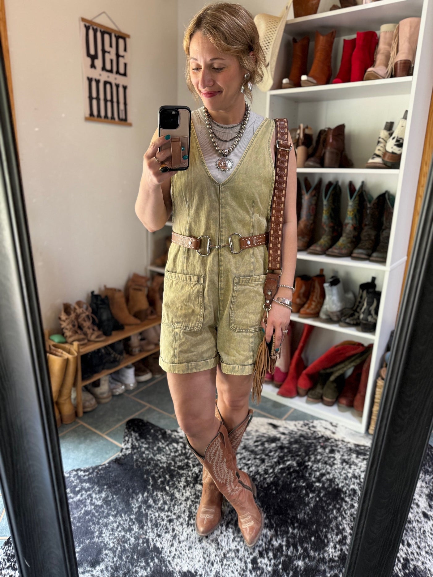 Tinsley Bit & Boot Stitch Belt [Brown]