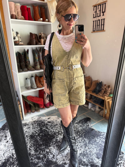 Tinsley Bit & Boot Stitch Belt [White]