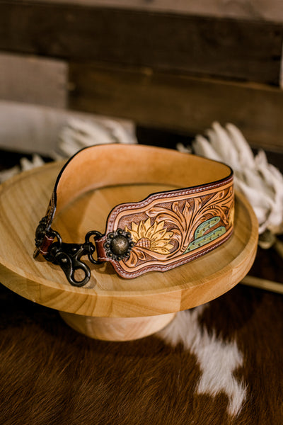 Tully Tooled & Painted Leather Purse Strap ✜ON SALE NOW: 40% OFF✜