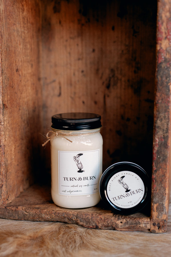 Barrel racing Custom Turn & Burn Mason Jar Candles & Wax Melts: the perfect stocking stuffer for your cowgirl!