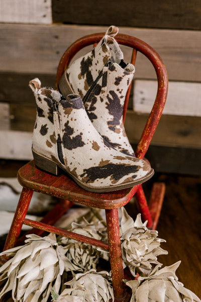 Very G Cow Print Sloan Bootie