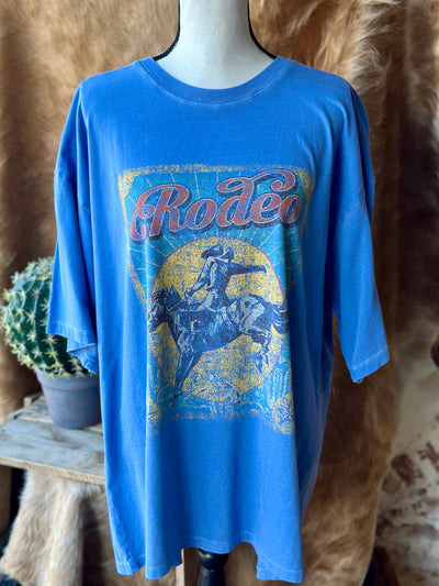 The front side of our Walter Rodeo Cowboy Mineral Washed Graphic Tee.