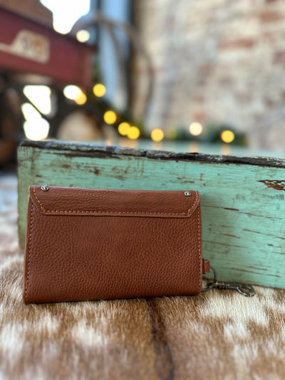 Wrangler Michelle Trifold Keychain Wallet [Brown]