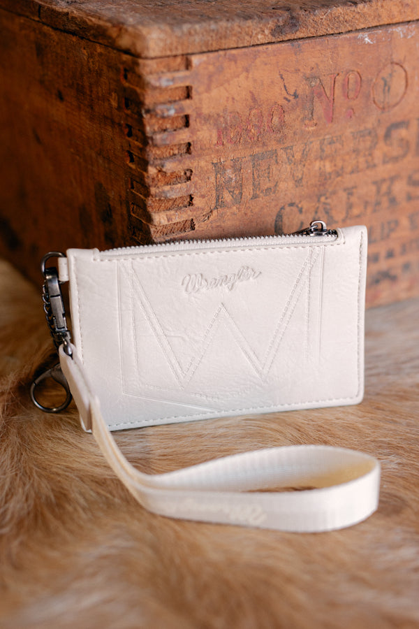 Wrangler Della Keychain Wristlet Wallet [Bone]