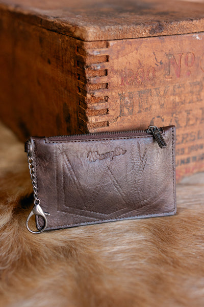 Wrangler Della Keychain Wristlet Wallet [Coffee]