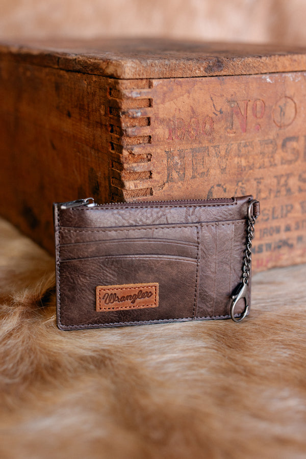 Wrangler Della Keychain Wristlet Wallet [Coffee]