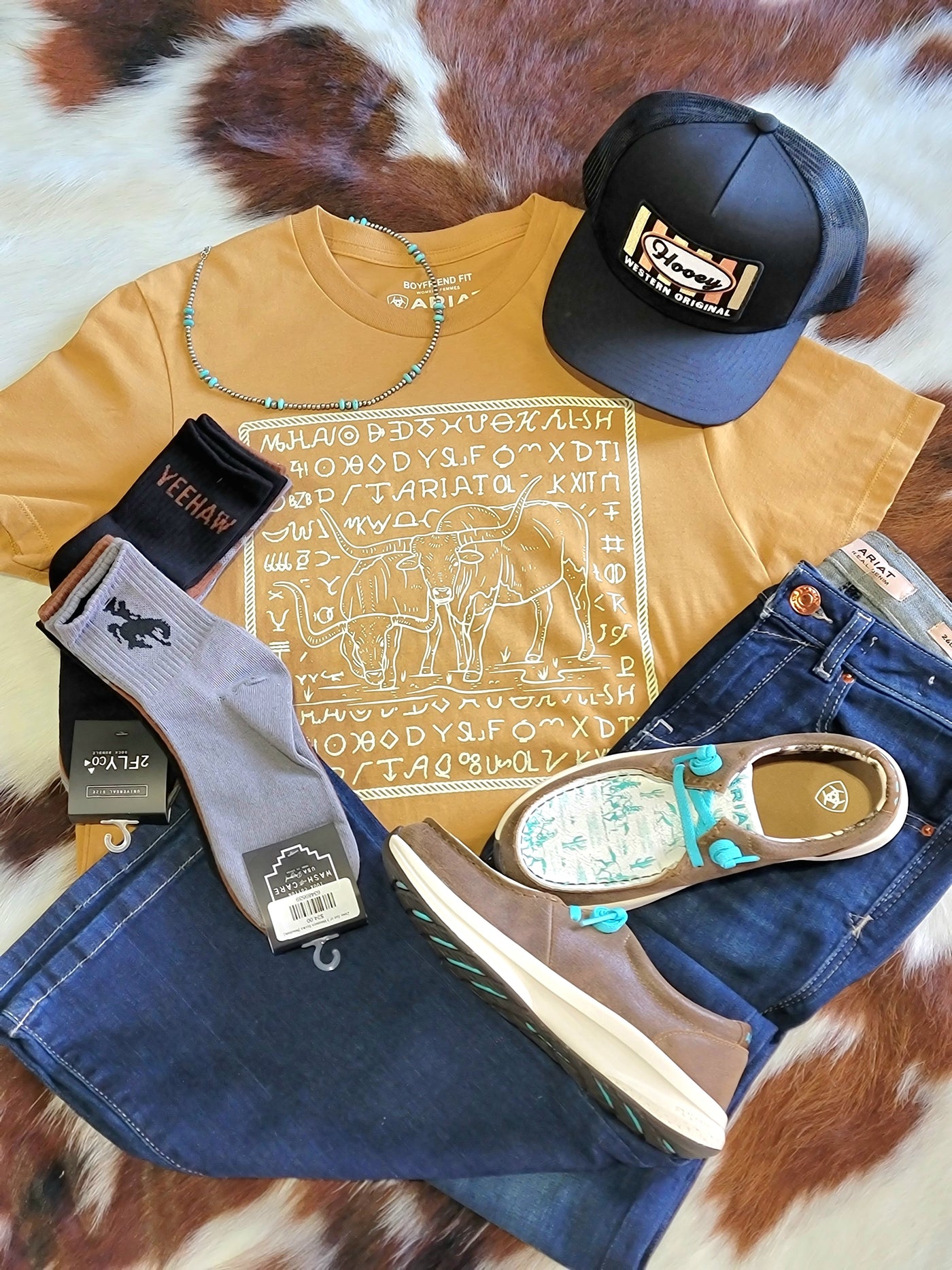 Ariat Longhorn Brand Graphic Tee