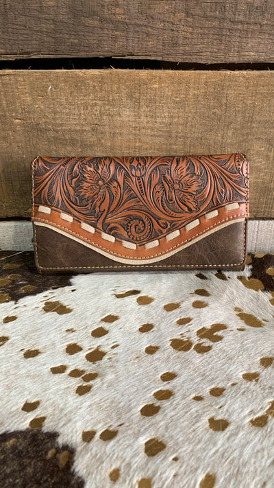 Brody Tooled & Stitched Wallet