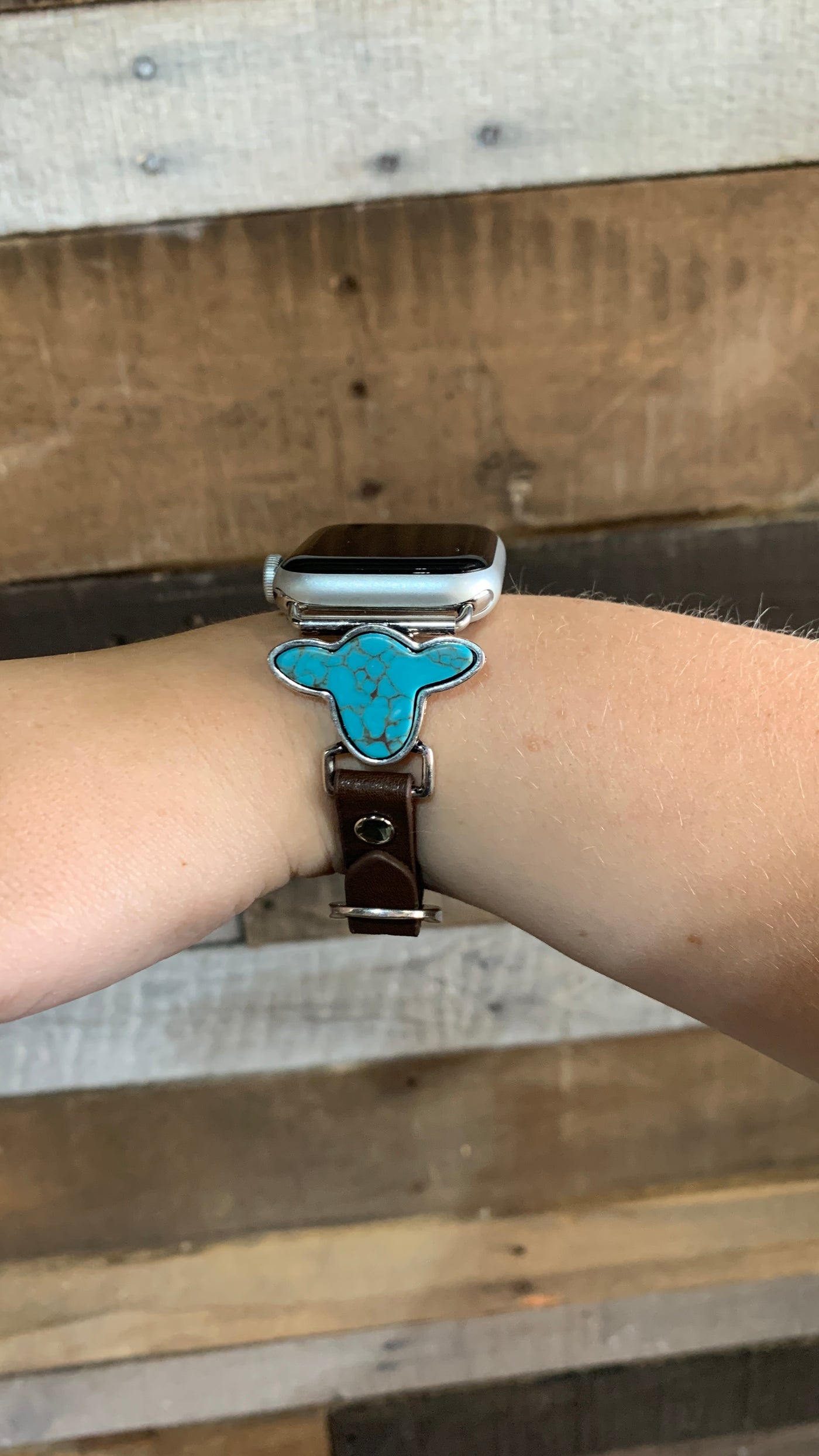 Daisy Turquoise Steer Head Apple Watch Band ✜ON SALE NOW✜