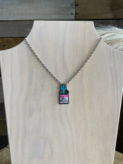 Maria Wild West Cowboys Necklace [Turquoise]