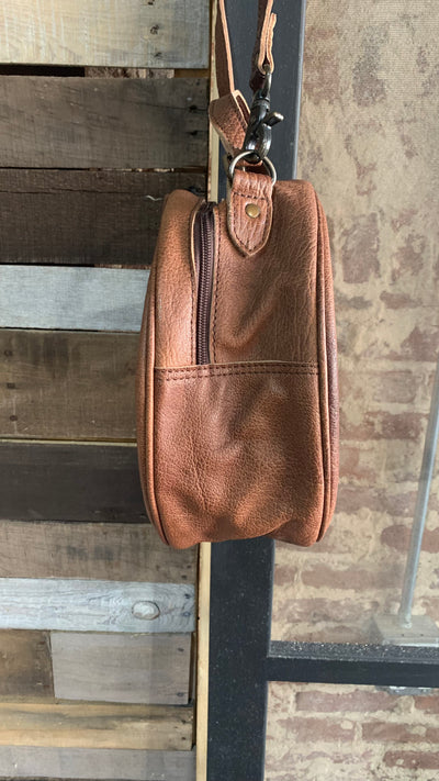 Stevie Tooled Leather Canteen Bag