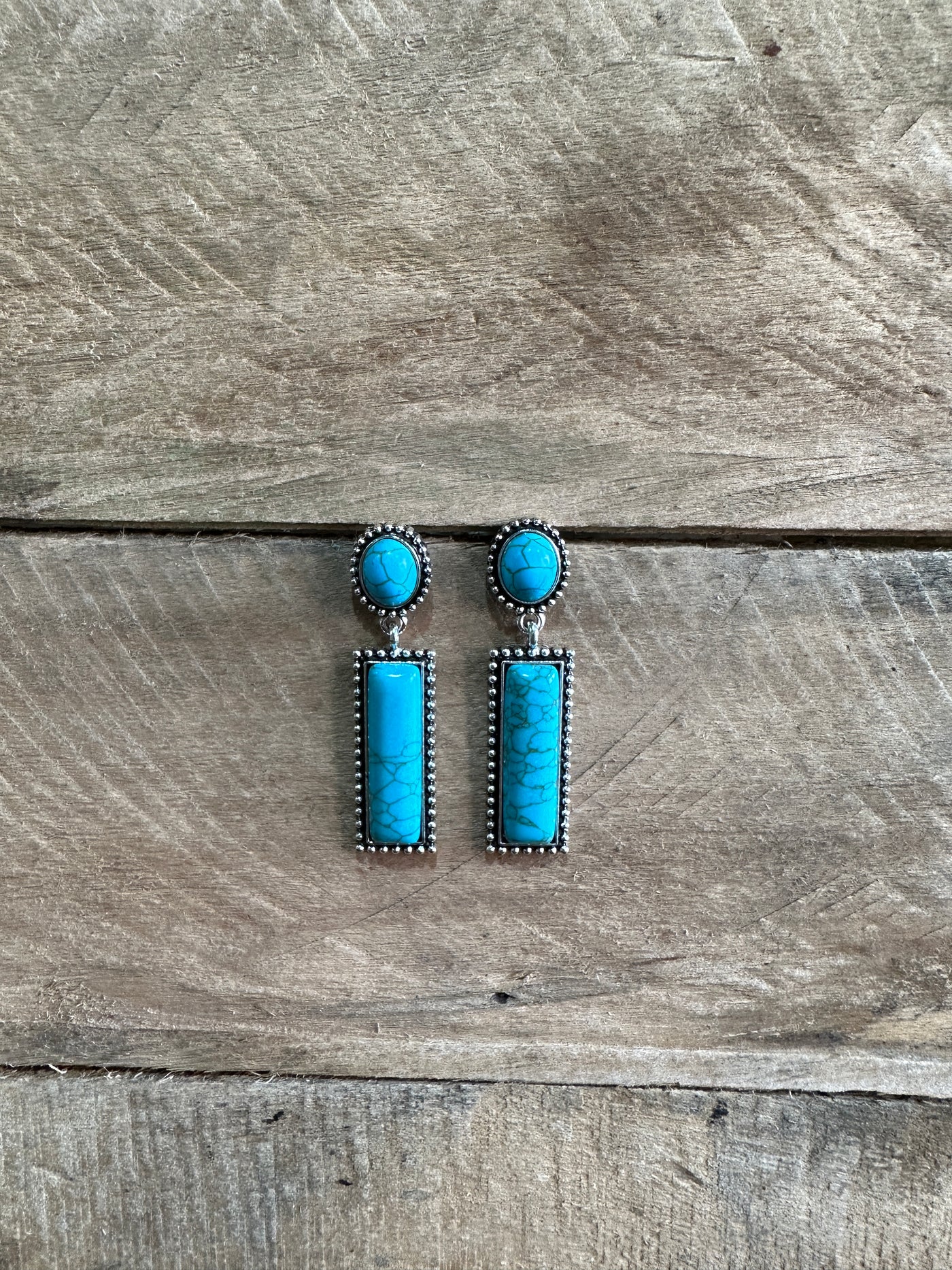 Greater Lakes Turquoise Drop Post Earrings