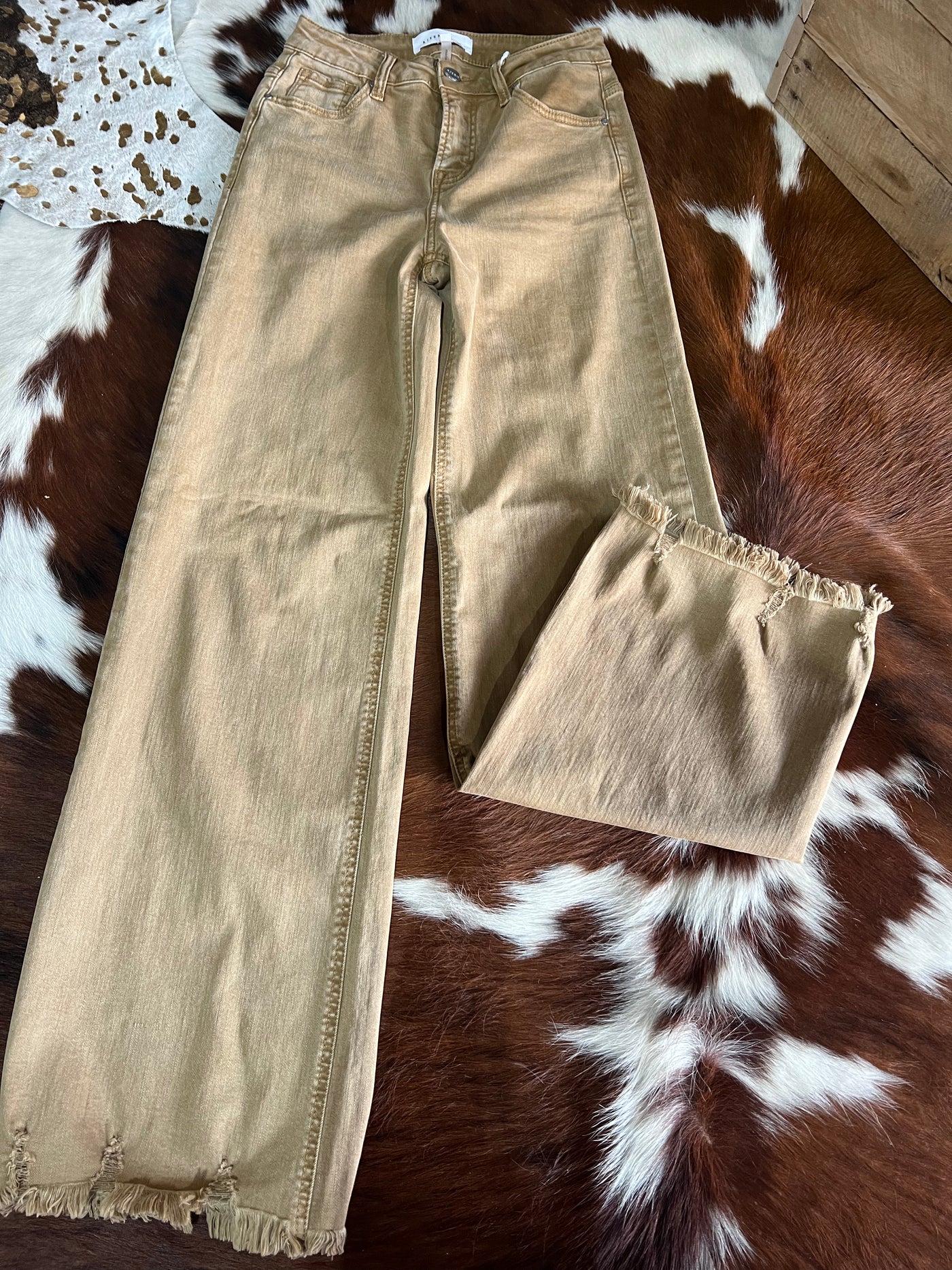 Miley Carhartt-Brown High Rise Wide Leg Pants ✜ON SALE NOW✜