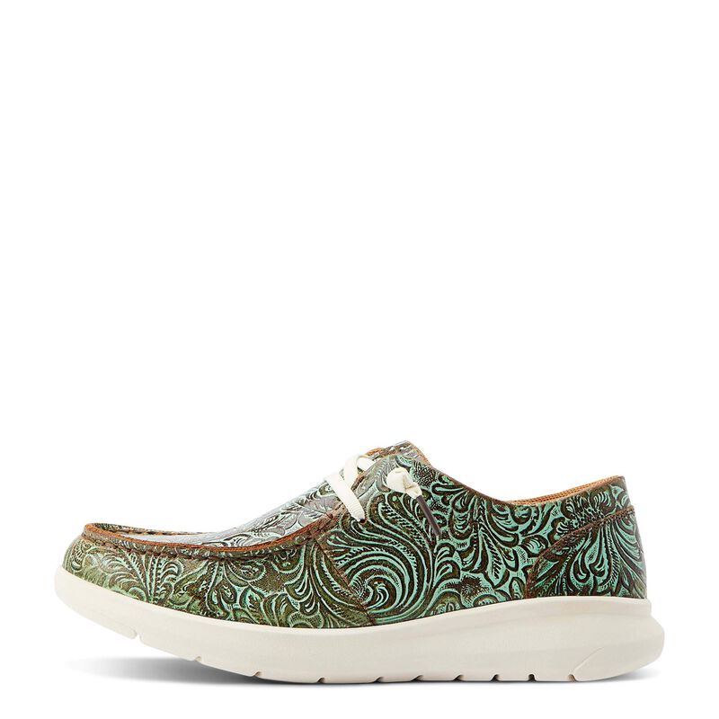 Ariat Hilo Slip-On Shoe [Turq. Floral Emboss.] ✜ON SALE NOW✜