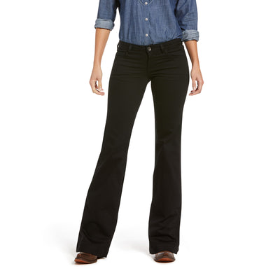 Ariat Trouser Mid-Rise Forever Black Wide Leg Pant