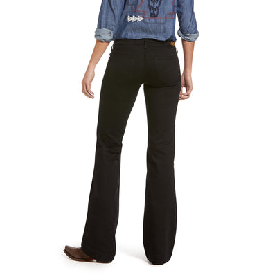 Ariat Trouser Mid-Rise Forever Black Wide Leg Pant