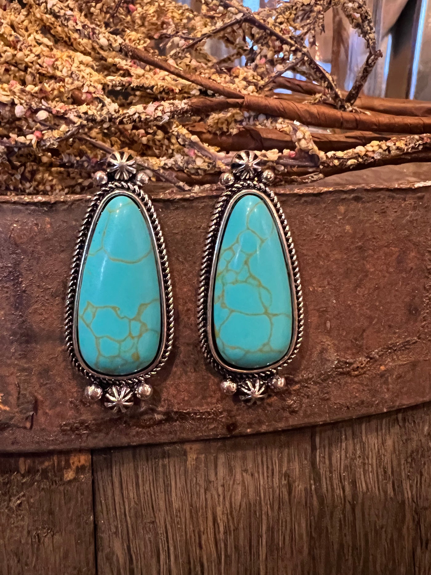 Meiner Faux Turquoise Post Earring ✜ON SALE NOW✜