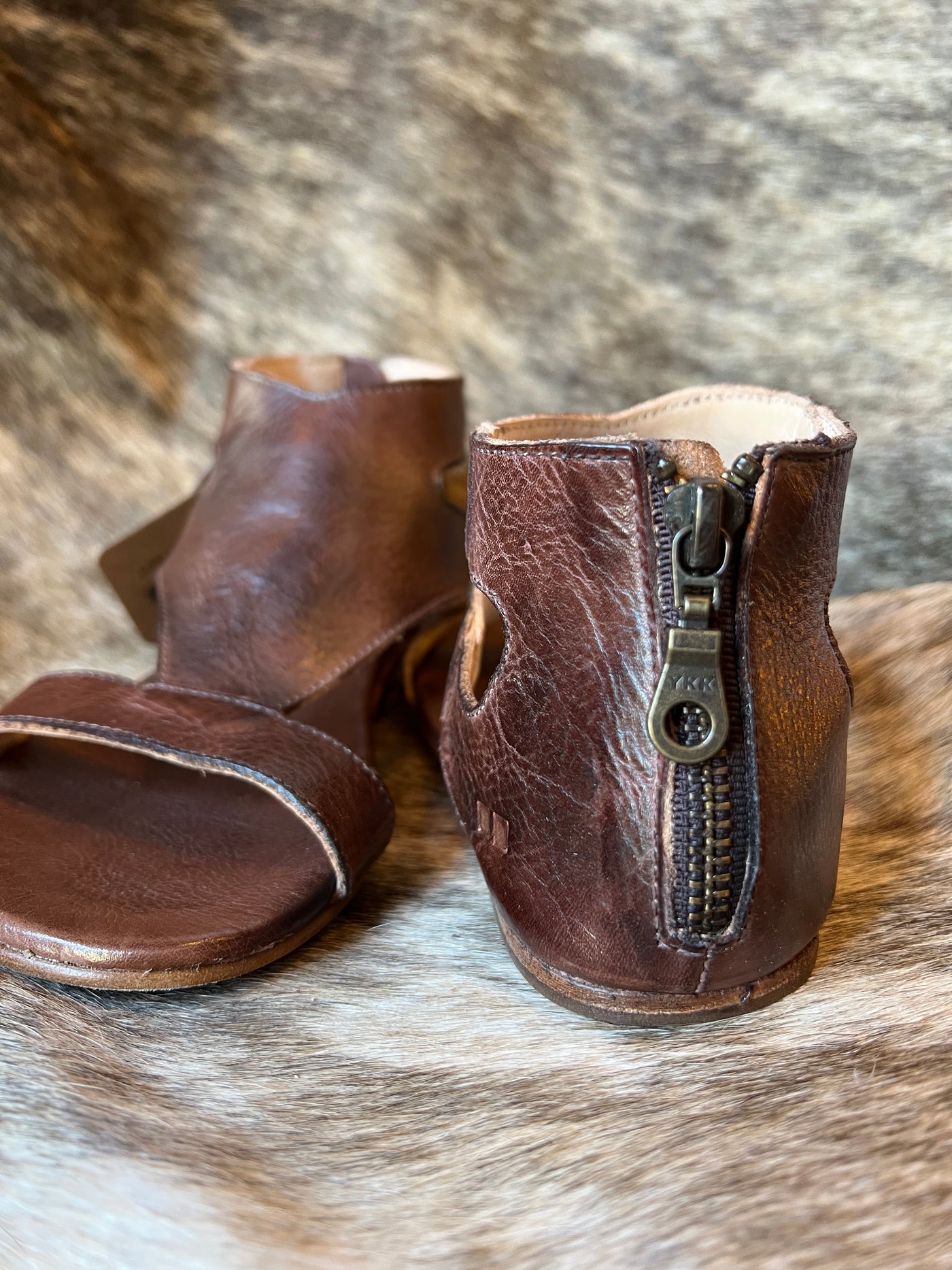 Bed|Stu Soto Genuine Leather Sandal [Teak Rustic] ✜ON SALE NOW✜